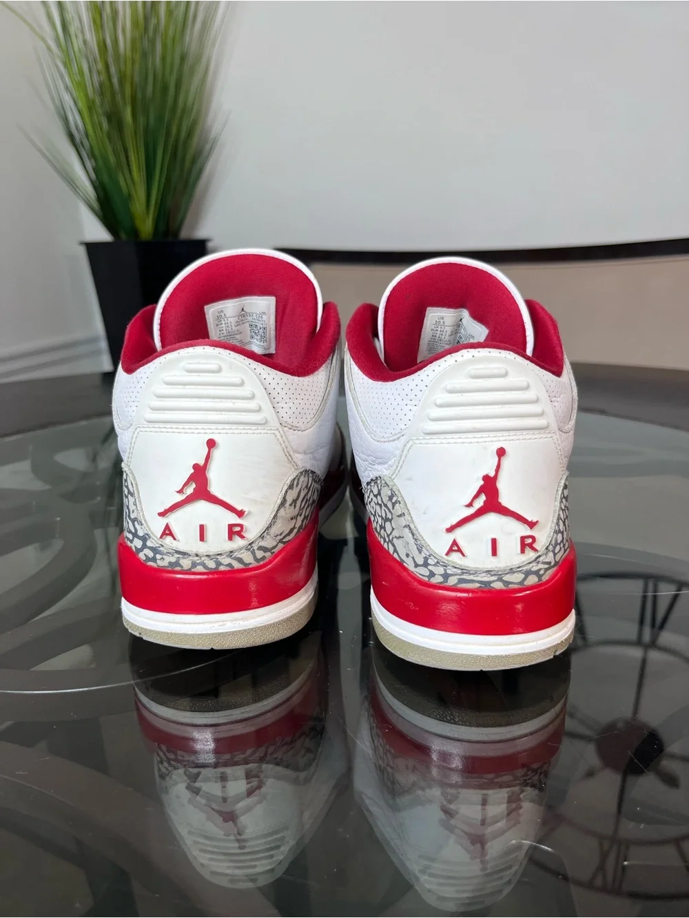 Nike Air Jordan 3 Retro Cardinal Red  Men's Size 10.5